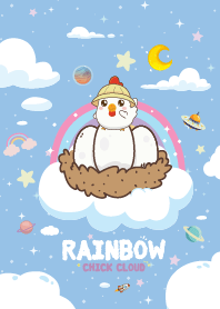 กุ๊กไก่ เมฆสายรุ้ง สีฟ้า