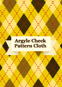 Argyle Check Pattern Cloth Yellow