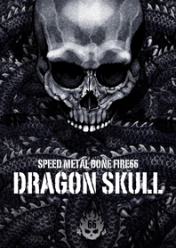 Speed metal bone fire Dragon skull 66