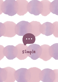 watercolor dots -pink purple-
