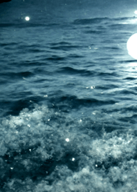 夜の月 月の海 #4jy_31。