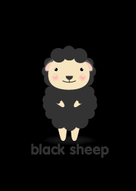 Simple cute Black sheep theme