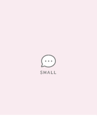 Small Button / White&Light Pink