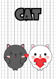 แมวดำและแมวขาวน้อยจอมซน