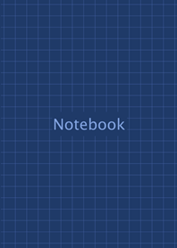 Notebook.Plaid(blue line+dark blue)