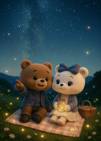 Starlit Firefly Picnic Night