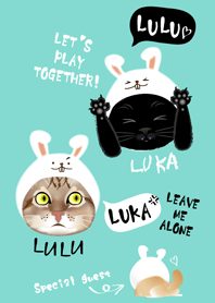 LULU&LUKA the CAT in rabbit hat