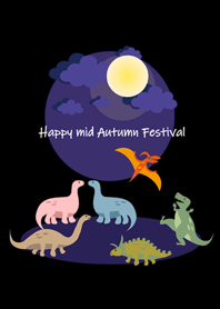 Cute Dinosaurs-Mid-Autumn Festival