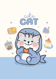 แมวฉลามน่ารัก :D สีฟ้า
