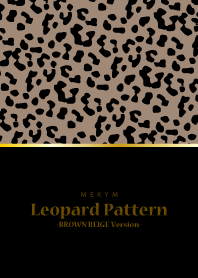 Leopard Pattern 35 -BROWN BEIGE Version-