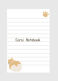 Corgi Notebook/Gray