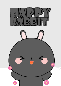 กระต่ายดำมีความสุข