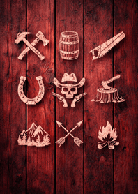 THE OUTLAW: Wood Style Skull26