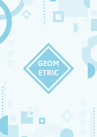 Complex Geometric Cornflower Blue