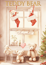 pinkbrown Teddy Bear Christmas 08_2