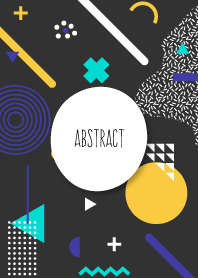 Abstract Geometric Colorful Black 4