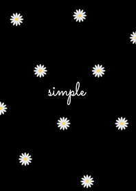 Simple Daisy / black.