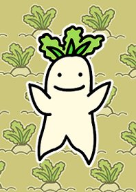 愉快なだいこん畑　大豊作