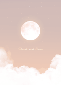 Cloud & Moon  - orange 01