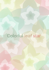 Colorful leaf star