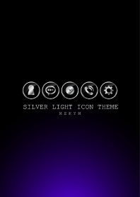 SILVER LIGHT ICON THEME -PURPLE- 3