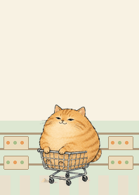 Orange Cat Cart Full