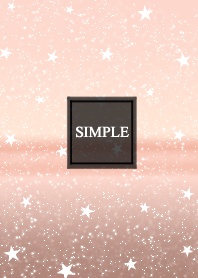 pink gold and stars. simple.