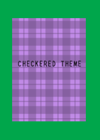 DUSTY PURPLE CHECKERED THEME/GREEN