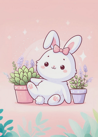 Cute White Bunny 26