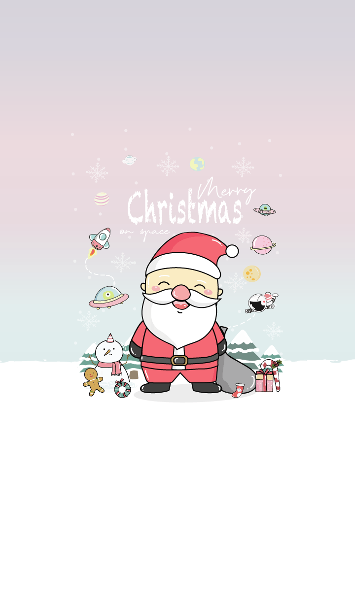 Merry Christmas - Santa theme (Pastel)
