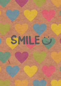Colorful heart Kraft paper-Smile13-