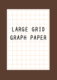 LARGE ORANGE GRID GRAPH PAPER-DEEPBROWNj