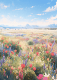 Happiness flower field