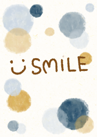 Smile - Adult watercolor Polka dot27-