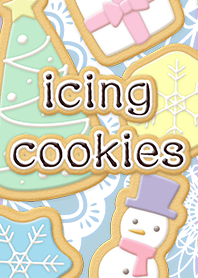 Christmas icing cookies
