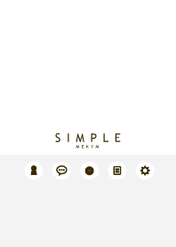 SIMPLE ICON-WHITE GRAY- 12