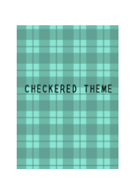 MINT GREEN CHECKERED THEME-WHITE