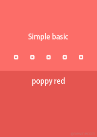 Simple basic poppy red