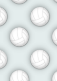 Plump and bouncy volleyball blue