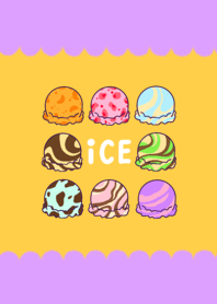 キュートでカラフル アイスクリーム