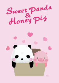 Sweet Panda & Honey Pig 04 by Ellya