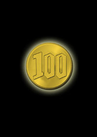 100 yen coin of gold