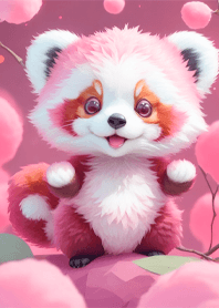 Fat red panda