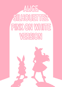 ALICE SILHOUETTE2 PINK ON WHITE VERSION