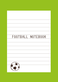 FOOTBALL NOTEBOOK/リーフグリーン