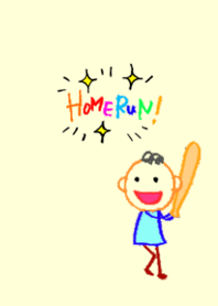 クレヨンのらくがき(野球バージョン)