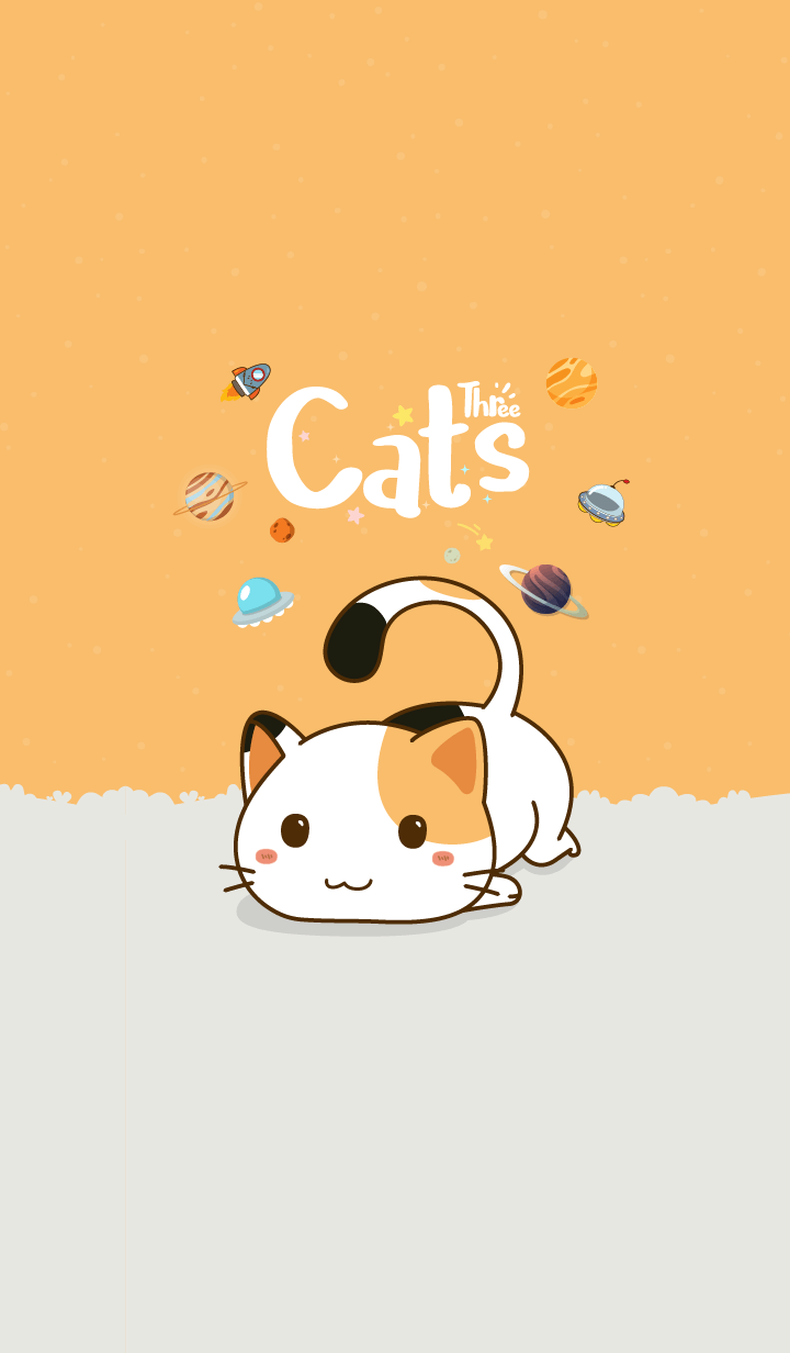 Three Cats Love Orange