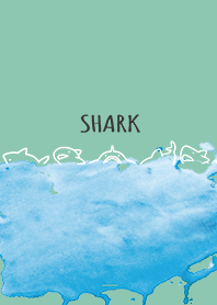 Mint Green : Shark & Wave Theme