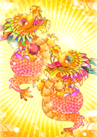 金運上昇が止まらない【向かい笑い双龍】 - LINE 着せかえ | LINE STORE