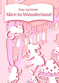 Pop-up book Alice in Wonderland 01